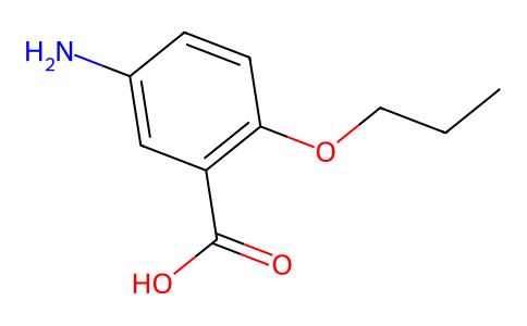 Benzoic acid, 5-amino-2-propoxy- 13851-59-7
